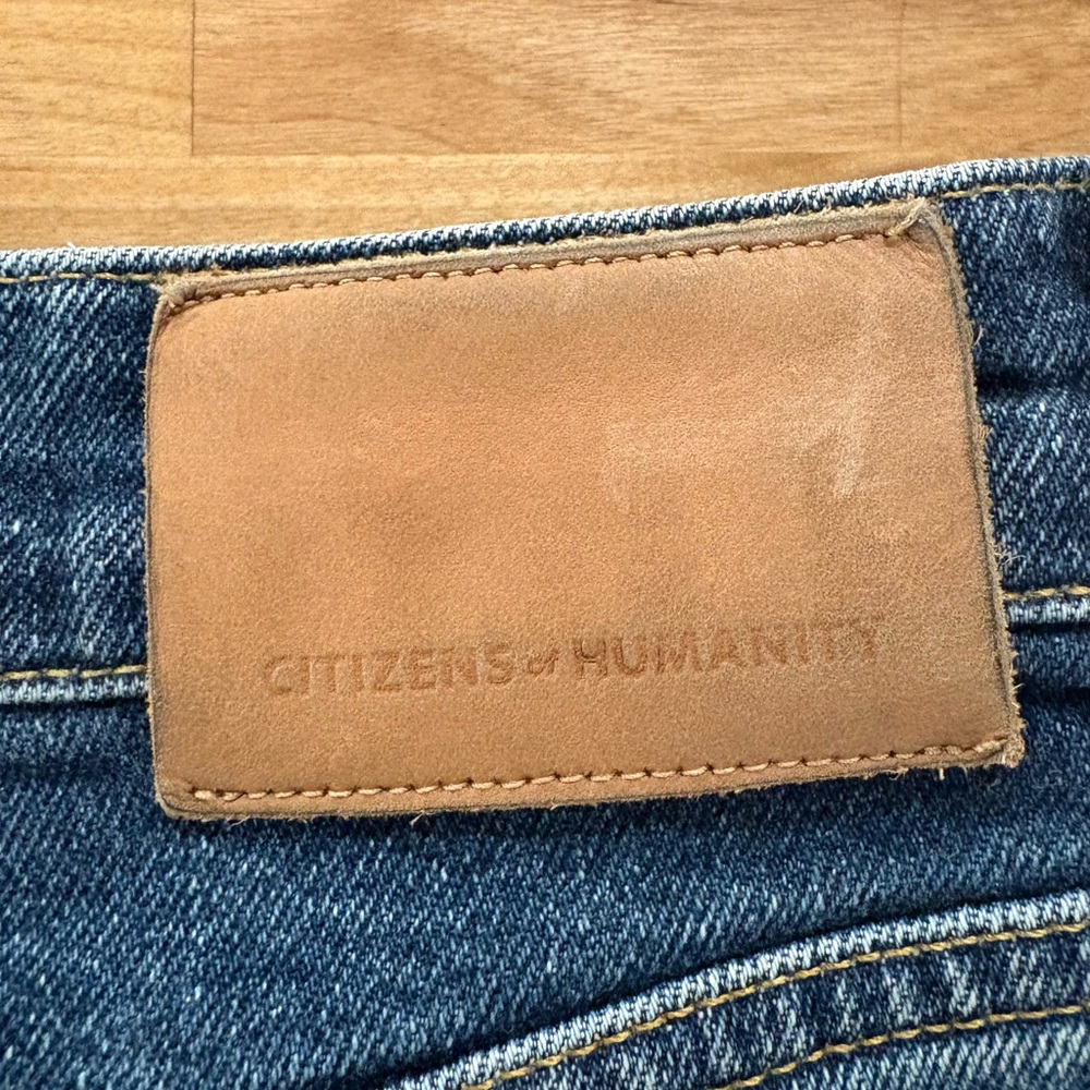 Citizens Of Humanity Daphne Straight-Leg Medium Blue Denim Jeans - Picture 6 of 6